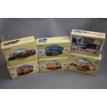Six Corgi Classic Commercials from Corgi Boxed Bus Sets - 97208, 97765, 97206, 97209, 97078 and