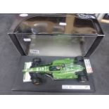 Boxed 1:18 scale Hot Wheels Diecast Jaguar R2 Eddie Irvine racing car