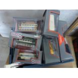 Collection of circa 70s diecast Matcbox model vehicles plus 8 x boxed/cased Corgi Original Omnibus