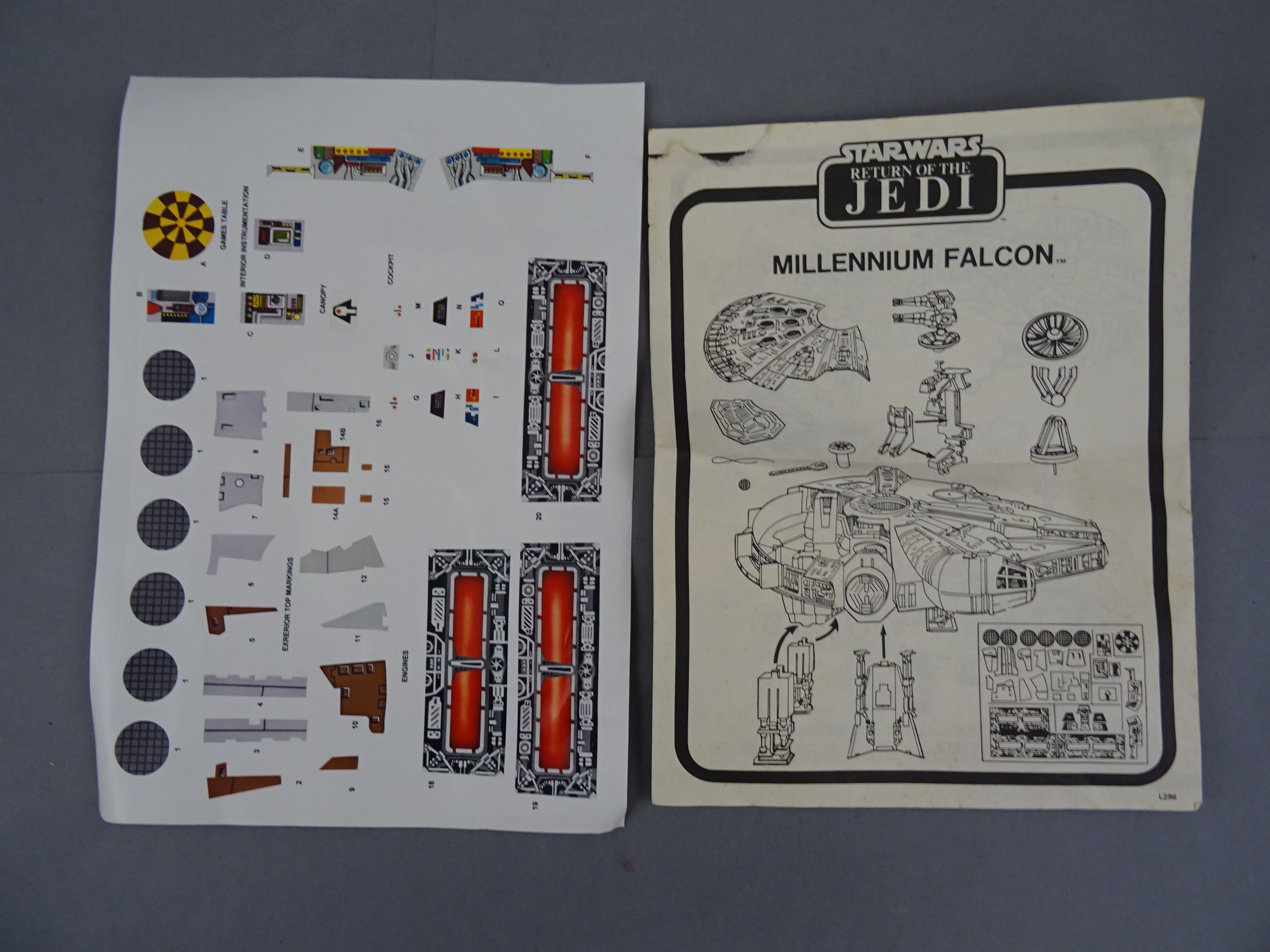 Star Wars - Original boxed Palitoy Star Wars Return of the Jedi Millennium Falcon Vehicle in good - Image 10 of 11