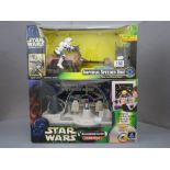 Star Wars - Boxed Hasbro Interactive Millennium Falcon CD Rom Playset and a boxed Kenner Radio