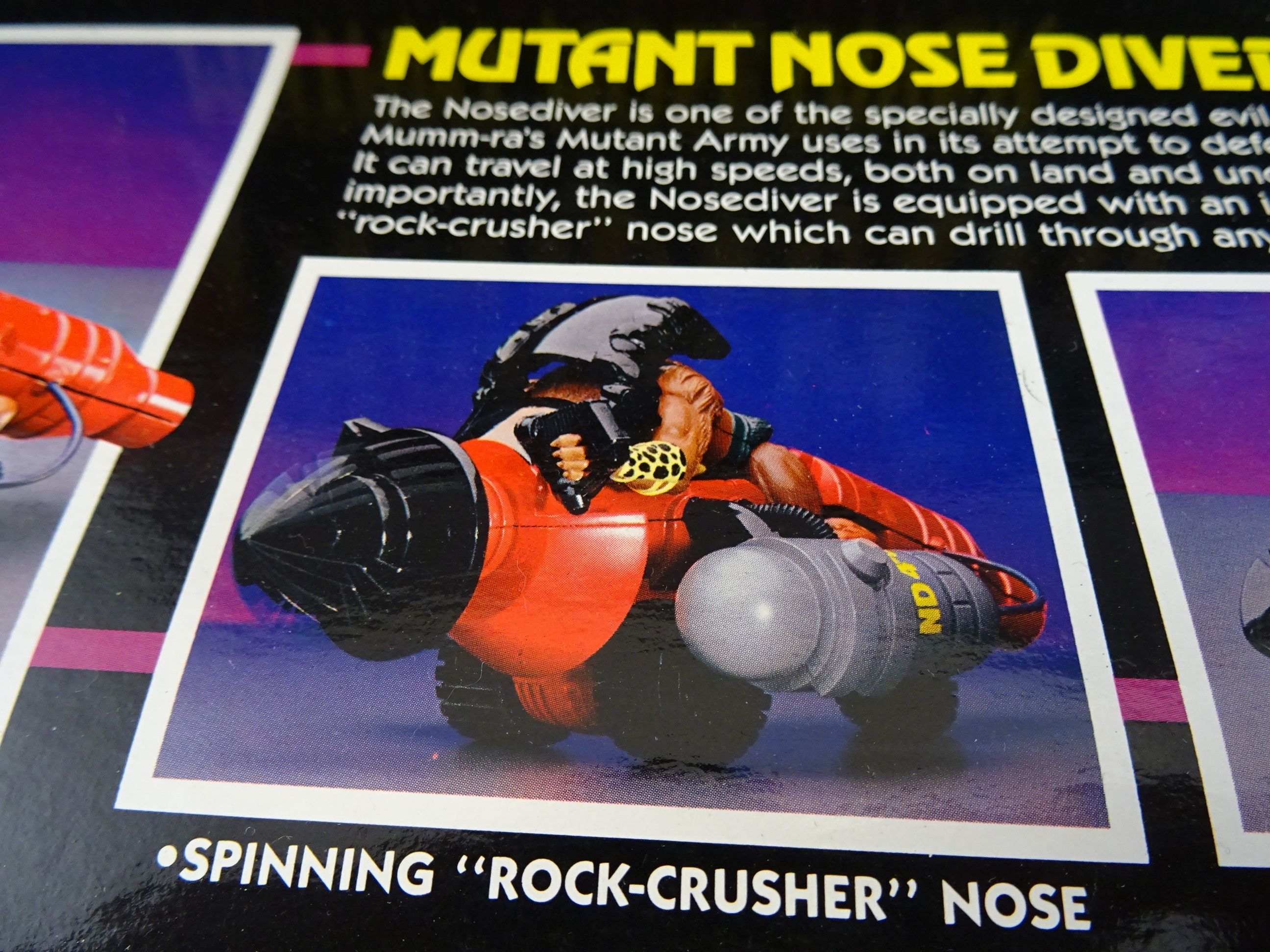 Original boxed LJN Thundercats Mutant Nose Diver Land and Sea Attack Vehicle, box appears to be - Image 2 of 3