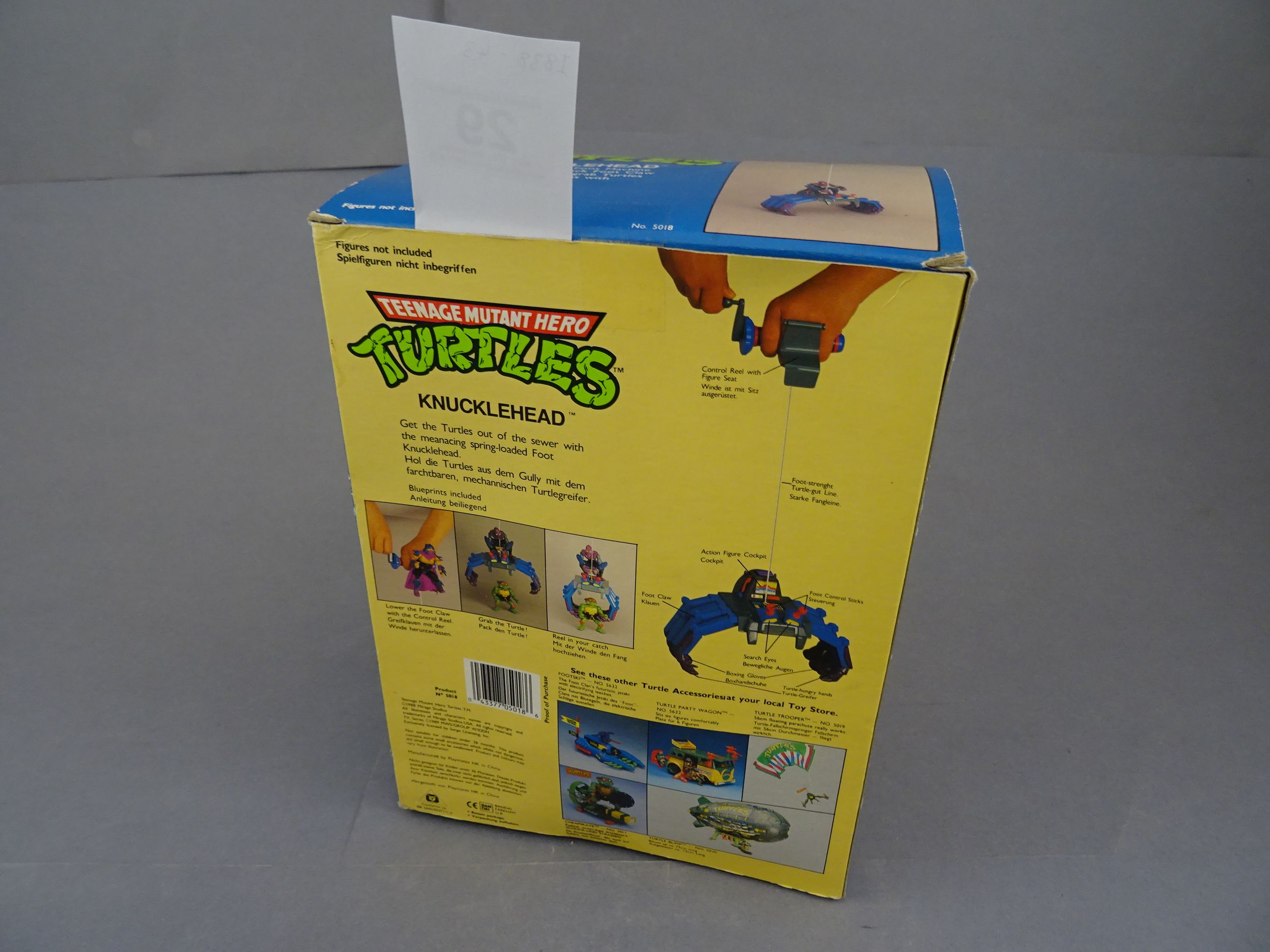 Boxed Playmates Bandai Teenage Mutant Ninja Turtles Knucklehead Foot Machine, appearing unopened - Image 3 of 3