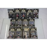 Star Wars - 13 Carded Disney Star Tours Star Wars cartoon character figures to include Series 1 x 2,