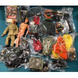 Excellent collection of original Palitoy Action Man to include two dolls, outfits, and many