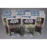 Star Wars - 14 Carded and unopened Hasbro Star Wars Comic Packs, excellent