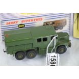 Two boxed Dinky Supertoys military vehicles to include 661 Recovery Truck and 689 Medium Artillery