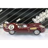 Boxed Western Models WRK 28 1953 Jaguar D-Type in claret with Wessex Model & Toy Collectors