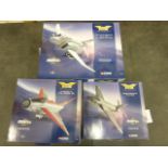 Three boxed Corgi The Aviation Archive 1:72 Jet Fighter Power Ltd Edn models to include 49401 EE