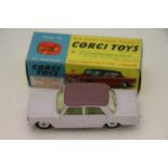 Boxed Corgi 232 Fiat 2100 in pale pink and mauve roof, pale yellow interior, diecast excellent/vg