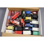 Box of assorted diecast vehicles to include Corgi, Lledo etc