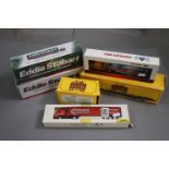 Six boxed commercial diecast model vehicles to include Atlas Eddie Stobart x 2, Atlas Greatest