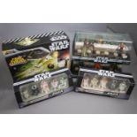 Star Wars - Five boxed Hasbro Star Wars sets to include The Saga Collection x 3 (Astromech Driod