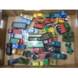 Collection of play worn diecast vehicles circa 1970s-80s to include Matchbox, Corgi etc
