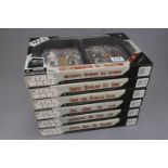 Star Wrs - Set of six boxed Hasbro Commemorative Tin Collection figures to include The Phantom
