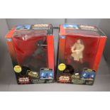Star Wars - Four boxed Think Way Episode I Interactive Talking Banks to include Dancing Jar Jar