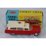 Boxed Corgi 437 Superior Ambulance on Cadillac Chassis in excellent condition, gd box with slight