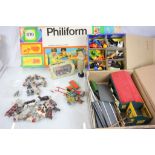 Collection of Britains figures and accessories to include trade box containing Small World, metal