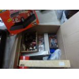 Small number of boxed diecast vehicles to include Burago, Maisto & Vanguards, plus a quantity of