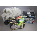 Star Wars - Six boxed vehicles to include Disney Rouge One x 3 (Tie Striker, Rebel X-Wing
