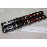 Star Wars - Two boxed Master Replicas SW-213 Darth Maul Force FX Lightsaber Collectible both