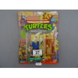 Original carded Playmates Bandai Teengae Mutant Hero Turtles Usagi Yojimbo figure, unpunched, 20