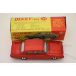 Boxed Dinky 130 Ford Consul Corsair in metallic red, diecast excellent with some paint chips