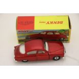 Boxed 156 Saab 96 Opening Doors Tipping Seats in metallic red, diecast excellent, box gd with one