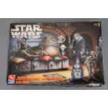 Star Wars - Boxed AMT ERTL Star Wars Jabba The Hutt Throne Room plastic model kit action scene,