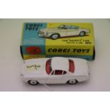 Boxed Corgi 258 The Saints Car Volvo P1800 diecast and decal vg, box gd