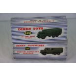 Two boxed Dinky Supertoys military vehicles to include 689 Medium Artillery Tractor and 622 10-Ton