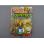 Original carded Playmates Bandai Teenage Mutant Hero Turtles Ace Duck figure 20 back, unpunched,