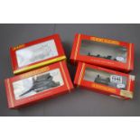Four boxed Hornby OO gauge locomotives to include R337 0-4-0ST Locomotive Class 0F, R2263 ex GWR 0-