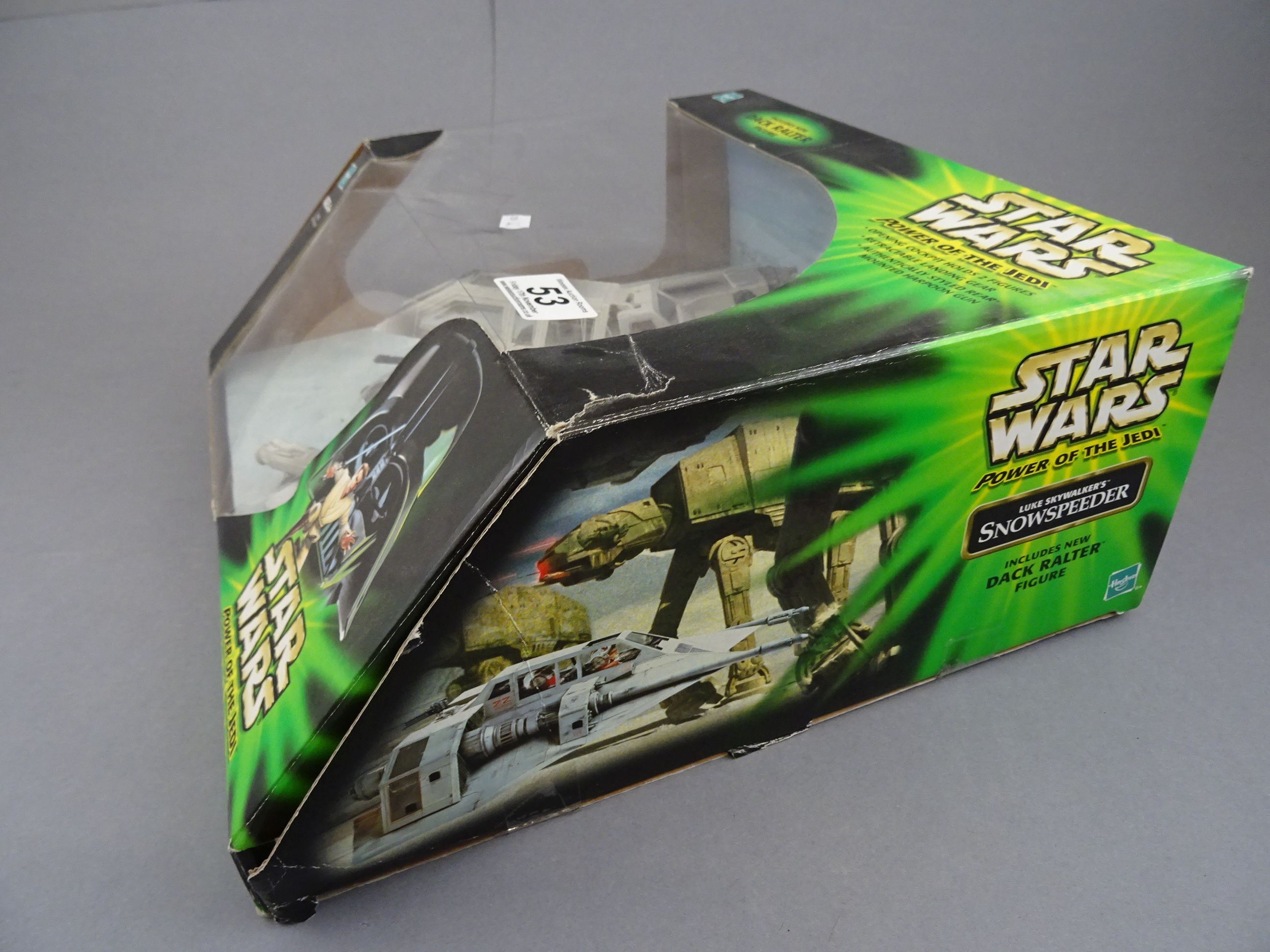 Star Wars - Boxed Hasbro Power of the Jedi Luke Skywalker's Snowspeeder unopened, some wear to box - Image 3 of 5