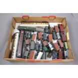 Collection of 35 items of OO gauge rolling stock with many made kits, Hornby, Mainlyine Peco etc