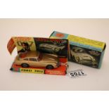 Boxed Corgi 261 James Bond 007 Aston Martin DB5 in vg condition with 2 ejector figures, secret