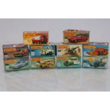 Nine boxed Matchbox Superfast 75 Series diecast vehicles to include 73 Model A Ford, 67 Datsun 260-