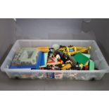 Large quantity of circa 1990s Lego to include Pirate Ship and Airtank and accessories, part built,