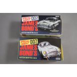 Boxed Corgi 04204 James Bond 007 Aston Martin DB5 and 04206 50th Anniversary ltd edn packaging