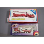 Two boxed fire engines to include Siku 3720 Snorkel Fire Engine & Corgi C1143/2 American LaFrance