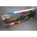 Boxed Hornby OO gauge R1001 Flying Scotsman train set, some damage to box corner