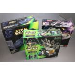 Star Wars - Three boxed Star Wars vehicles/sets to include Kenner Shadows of the Empire Dash