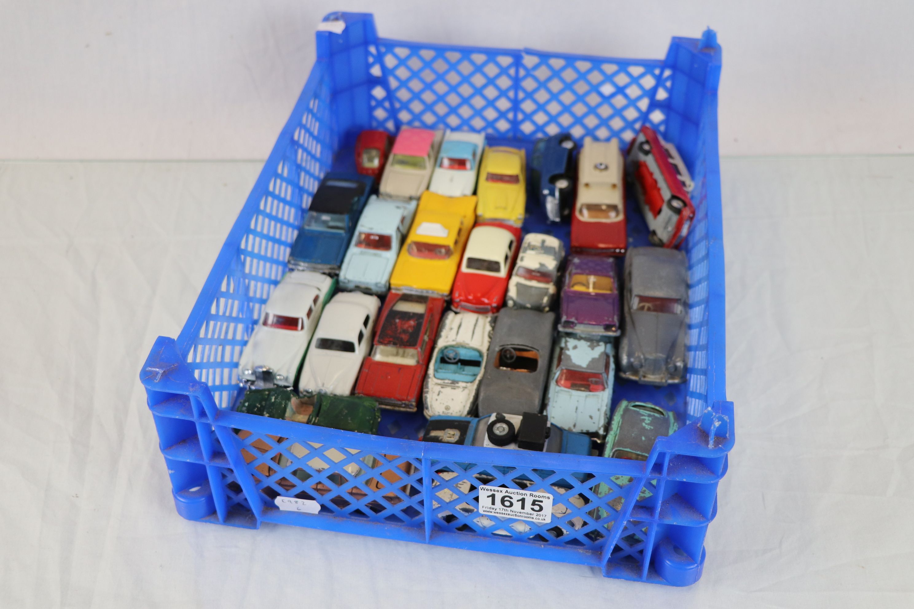 Collection of vintage Corgi & Dinky diecast model vehicles, play worn with the odd repaint, includes