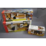 Three boxed Joal Compact diecast metal construction models to include Komatsu PC 400 LC-5, DAF 95 XF