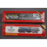 Two boxed Hornby OO gauge Diesel engines to include R068 BR Class 25 Diesel Blue and R084 BR Class