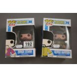 Two boxed Funko Pop! Rock The Beatles Yellow Submarine figures to include 29 George Harrison and