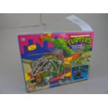 Original boxed Playmates Bandai Teenage Mutant Hero Turtles Rocksteady's Pogocopter appearing sealed