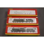 Three incorrectly boxed Hornby OO gauge locomotives to include King Edward VII, 44392 weathered