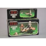 Star Wars - Original boxed Kenner Star Wars Return of the Jedi Speeder Bike vehicle appearing