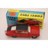 Boxed Corgi 263 Marlin by Rambler Sports Fastback in red & black with white interior, diecast